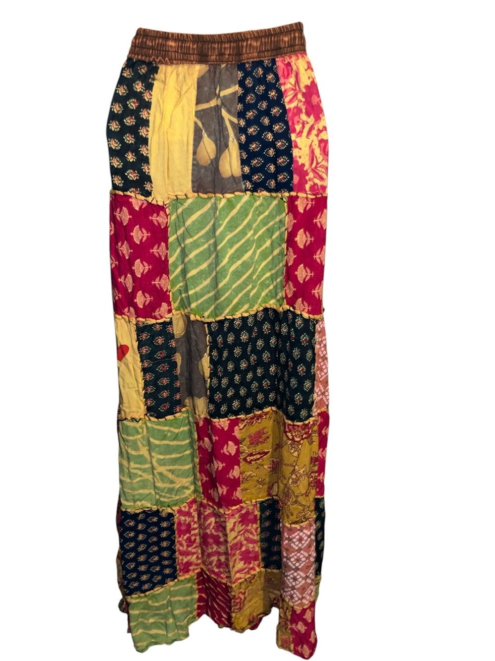 Patchwork Maxi Skirt - Multicolor - Picture 3 of 8